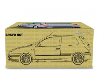Fiat Bravo 2.0 HGT 1995 Nero Ink Met. Laudoracing 1:18 Resinemodell (Türen, Motorhaube... nicht zu öffnen!)